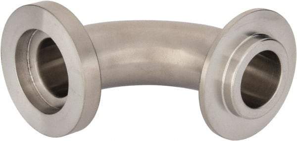 VNE - 1", E-Line Style, Sanitary Stainless Steel Pipe 90° Elbow - Male x Female Connection, Grade 304 - Apex Tool & Supply
