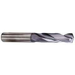 Kennametal - 5/8" 132° Spiral Flute Solid Carbide Taper Length Drill Bit - Apex Tool & Supply