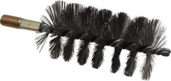 Value Collection - 2-1/4" Diam Helical Steel Tube Brush - Single Spiral, 0.012" Filament Diam, 4-1/4" Brush Length, 7-1/2" OAL, 1/2-12 Male Shank - Apex Tool & Supply