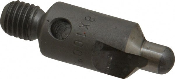 Made in USA - 2-1/2" OAL, 3/8" Head Diam, 2 Flute, 100° Incl Angle, Integral Pilot, Adjustable Stop Countersink - Apex Tool & Supply