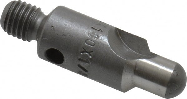 Made in USA - 2-1/2" OAL, 3/8" Head Diam, 2 Flute, 100° Incl Angle, Integral Pilot, Adjustable Stop Countersink - Apex Tool & Supply