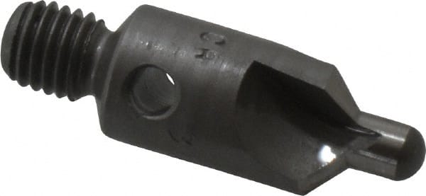 Made in USA - 2-1/2" OAL, 3/8" Head Diam, 3 Flute, 100° Incl Angle, Integral Pilot, Adjustable Stop Countersink - Apex Tool & Supply