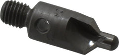 Made in USA - 2-1/2" OAL, 3/8" Head Diam, 3 Flute, 100° Incl Angle, Integral Pilot, Adjustable Stop Countersink - Apex Tool & Supply