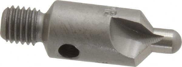 Made in USA - 2-1/2" OAL, 3/8" Head Diam, 3 Flute, 100° Incl Angle, Integral Pilot, Adjustable Stop Countersink - Apex Tool & Supply