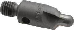 Made in USA - 2-1/2" OAL, 3/8" Head Diam, 3 Flute, 100° Incl Angle, Integral Pilot, Adjustable Stop Countersink - Apex Tool & Supply