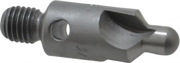 Made in USA - 2-1/2" OAL, 3/8" Head Diam, 3 Flute, 100° Incl Angle, Integral Pilot, Adjustable Stop Countersink - Apex Tool & Supply