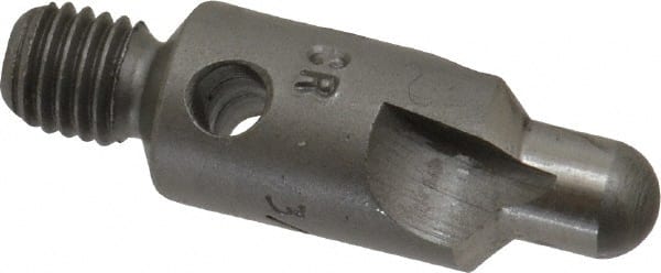 Made in USA - 2-1/2" OAL, 3/8" Head Diam, 3 Flute, 100° Incl Angle, Integral Pilot, Adjustable Stop Countersink - Apex Tool & Supply