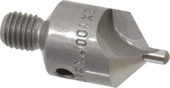 Made in USA - 1-1/8" OAL, 1/2" Head Diam, 2 Flute, 100° Incl Angle, Integral Pilot, Adjustable Stop Countersink - Apex Tool & Supply