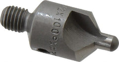 Made in USA - 2-1/2" OAL, 1/2" Head Diam, 2 Flute, 100° Incl Angle, Integral Pilot, Adjustable Stop Countersink - Apex Tool & Supply