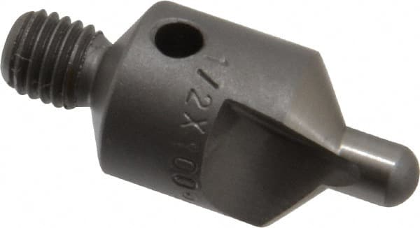 Made in USA - 2-1/2" OAL, 1/2" Head Diam, 2 Flute, 100° Incl Angle, Integral Pilot, Adjustable Stop Countersink - Apex Tool & Supply