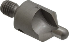 Made in USA - 2-1/2" OAL, 1/2" Head Diam, 2 Flute, 100° Incl Angle, Integral Pilot, Adjustable Stop Countersink - Apex Tool & Supply