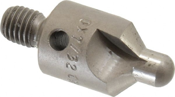 Made in USA - 2-1/2" OAL, 1/2" Head Diam, 3 Flute, 100° Incl Angle, Integral Pilot, Adjustable Stop Countersink - Apex Tool & Supply