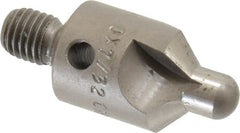 Made in USA - 2-1/2" OAL, 1/2" Head Diam, 3 Flute, 100° Incl Angle, Integral Pilot, Adjustable Stop Countersink - Apex Tool & Supply