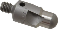 Made in USA - 2-1/2" OAL, 1/2" Head Diam, 3 Flute, 100° Incl Angle, Integral Pilot, Adjustable Stop Countersink - Apex Tool & Supply