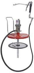 Lincoln - Grease Lubrication Aluminum Air-Operated Pump - For 25 to 50 Lb (Drum) & 35 to 50 Lb (Pail) Container - Apex Tool & Supply
