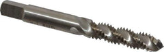 Interstate - 5/16-18 UNC 3 Flute 3B Modified Bottoming Spiral Flute Tap - High Speed Steel, Bright Finish, 2-23/32" OAL, Right Hand Flute, Right Hand Thread, H3 - Exact Industrial Supply
