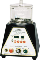 Raytech - 1/12 hp, 150 Grams Pin Capacity, Centrifugal Magnetic Finisher - 6" Bowl Diam, 115 Volts, with Variable Speed, Forward-Reverse Function & Programmable Timer - Apex Tool & Supply