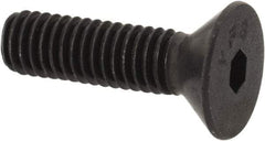Value Collection - #8-36 UNF Hex Socket Drive, 82° Flat Screw - Alloy Steel, Black Oxide Finish, Fully Threaded, 5/8" OAL - Apex Tool & Supply