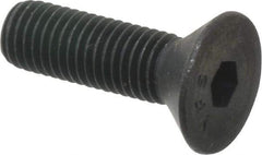 Value Collection - 1/4-28 UNF Hex Socket Drive, 82° Flat Screw - Alloy Steel, Black Oxide Finish, Fully Threaded, 7/8" OAL - Apex Tool & Supply