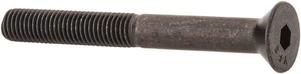 Value Collection - 1/4-28 UNF Hex Socket Drive, 82° Flat Screw - Alloy Steel, Black Oxide Finish, Partially Threaded, 2-1/4" OAL - Apex Tool & Supply