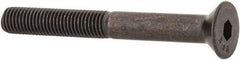 Value Collection - 1/4-28 UNF Hex Socket Drive, 82° Flat Screw - Alloy Steel, Black Oxide Finish, Partially Threaded, 2-1/4" OAL - Apex Tool & Supply