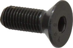 Value Collection - 5/16-24 UNF Hex Socket Drive, 82° Flat Screw - Alloy Steel, Black Oxide Finish, Fully Threaded, 7/8" OAL - Apex Tool & Supply
