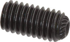 Value Collection - 3/8-16 UNC, 3/4" OAL, Knurled Cup Point Set Screw - Grade ASTM F912 Alloy Steel, 3/16" Key - Apex Tool & Supply
