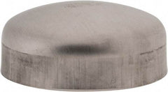 VNE - 2-1/2", Unpolished Style, Sanitary Stainless Steel Pipe End Cap - Butt Weld Connection, Grade 316L - Apex Tool & Supply