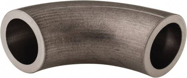 VNE - 1/2", Unpolished Style, Sanitary Stainless Steel Pipe 90° Elbow - Butt Weld x Butt Weld Connection, Grade 316L - Apex Tool & Supply