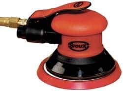 Sioux Tools - 12,000 OPM, 13 CFM Air Consumption, Palm Air Orbital Sander - Round Pad, 1/4 NPT Inlet - Apex Tool & Supply