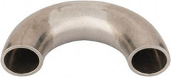 VNE - 3/4", Unpolished Style, Sanitary Stainless Steel Pipe 180° U Bend - Butt Weld x Butt Weld Connection, Grade 316L - Apex Tool & Supply