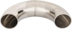 VNE - 1-1/2", Unpolished Style, Sanitary Stainless Steel Pipe 180° U Bend - Butt Weld x Butt Weld Connection, Grade 316L - Apex Tool & Supply