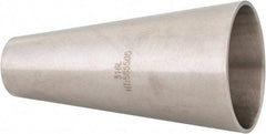 VNE - 2 x 1", Unpolished Style, Sanitary Stainless Steel Pipe Concentric Reducer - Butt Weld x Butt Weld Connection, Grade 316L - Apex Tool & Supply