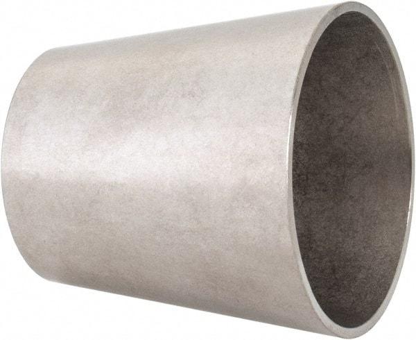 VNE - 2 x 1-1/2", Unpolished Style, Sanitary Stainless Steel Pipe Concentric Reducer - Butt Weld x Butt Weld Connection, Grade 316L - Apex Tool & Supply