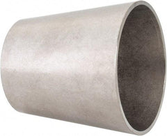 VNE - 2 x 1-1/2", Unpolished Style, Sanitary Stainless Steel Pipe Concentric Reducer - Butt Weld x Butt Weld Connection, Grade 316L - Apex Tool & Supply