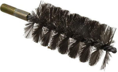Value Collection - 2-1/4" Diam Helical Stainless Steel Tube Brush - 0.012" Filament Diam, 4-1/4" Brush Length, 7-1/2" OAL, 1/2-12 Male Shank - Apex Tool & Supply