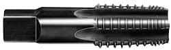 OSG - 1 - 11-1/2 NPT, 5 Flutes, Oxide Finish, High Speed Steel, Interrupted Thread Pipe Tap - 1-1/8 Inch Shank Diameter, 1-1/8 Inch Shank Diameter, 1-3/4 Inch Thread Length, 0.84 Inch Square Size, Regular Hook, Modified Bottoming Chamfer - Apex Tool & Supply