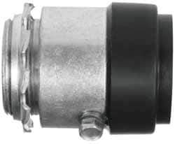 Cooper Crouse-Hinds - 1/2" Trade, Malleable Iron Set Screw Straight Rigid/Intermediate (IMC) Conduit Connector - Noninsulated - Apex Tool & Supply
