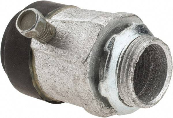 Cooper Crouse-Hinds - 3/4" Trade, Malleable Iron Set Screw Straight Rigid/Intermediate (IMC) Conduit Connector - Noninsulated - Apex Tool & Supply