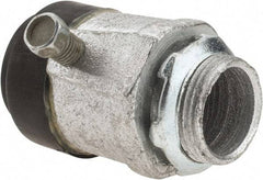 Cooper Crouse-Hinds - 3/4" Trade, Malleable Iron Set Screw Straight Rigid/Intermediate (IMC) Conduit Connector - Noninsulated - Apex Tool & Supply