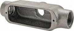 Cooper Crouse-Hinds - Form 5, TB Body, 1-1/4" Trade, Rigid Malleable Iron Conduit Body - Oval, 9" OAL, 33 cc Capacity, Gray - Apex Tool & Supply