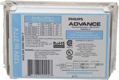 Philips Advance - 1 or 2 Lamp, 120-277 Volt, 0.21 to 0.78 Amp, 0 to 39, 40 to 79 Watt, Programmed Start, Electronic, Nondimmable Fluorescent Ballast - 0.80, 0.85, 0.93, 0.94, 0.95, 0.96, 0.97, 0.98, 1.00 Ballast Factor - Apex Tool & Supply