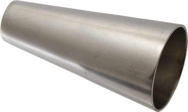 VNE - 2 x 1", Unpolished Style, Sanitary Stainless Steel Pipe Concentric Reducer - Butt Weld x Butt Weld Connection, Grade 304 - Apex Tool & Supply