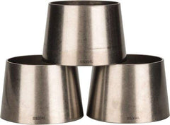 VNE - 3 x 2-1/2", Unpolished Style, Sanitary Stainless Steel Pipe Concentric Reducer - Butt Weld x Butt Weld Connection, Grade 304 - Apex Tool & Supply