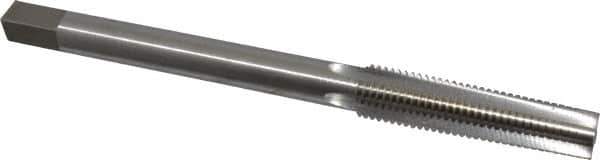 Interstate - 7/8-9 UNC, 4 Flutes, Bright Finish, High Speed Steel, Nut Tap - 10" Overall Length, 3-5/8" Thread Length - Apex Tool & Supply