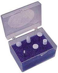 Grier Abrasives - 6 Piece Ceramic Vitrified Abrasive Point Set - Apex Tool & Supply