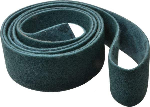3M - 3" Wide x 132" OAL, Talc Abrasive Belt - Talc, Nonwoven, Series SC-BL - Apex Tool & Supply