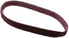 3M - 3/4" Wide x 20-1/2" OAL, Aluminum Oxide Abrasive Belt - Aluminum Oxide, Medium, Nonwoven, Series SC-BS - Apex Tool & Supply