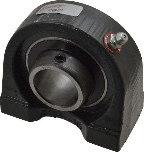 Browning - 1" ID, 3" OAL x 2-13/16" OAH Tapped Base - 1,651 Lb Static Cap, 2,801 Lb Dyn Cap, 2" Btw Mnt Hole Ctrs, 1-7/16" Base-to-Ctr Ht, Cast Iron - Apex Tool & Supply