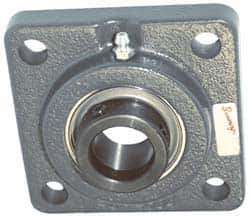 Browning - 1-1/2" ID, 5-1/8" OAL x 5-1/8" OAH 4-Bolt Flange - 4,467 Lb Static Cap, 7,340 Lb Dyn Cap, 4" Btw Mnt Hole Ctrs, Cast Iron - Apex Tool & Supply